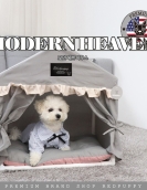 Summer four -corner tent Cat's nest can fold the cat house semi -closed dog nest can be demolished and washed pet supplies