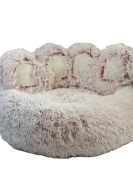 Thick cat nest dog nest Winter long hair bear paw shape pet nest pad can disassembled cat claw nest