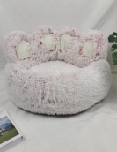 Thick cat nest dog nest Winter long hair bear paw shape pet nest pad can disassembled cat claw nest