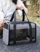 Pet bag out of the portable bag can be folded and breathable cat bag large capacity. Two small cats out of the car dog bag