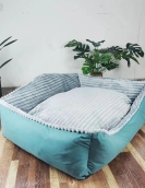 Demolition of dog nest green can be warm in winter warm pet cushion winter sofa four seasons universal dog pad pet nest