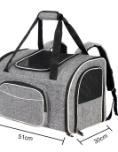 Cat bag can expand the portable pet backpack can fold the pet bag to extend the dog bag breathable cat cage