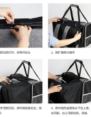 Cat bag can expand the portable pet backpack can fold the pet bag to extend the dog bag breathable cat cage