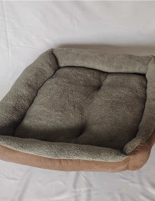 Pet nest long square dog nest and thick warm cushion large dog golden retriever small dog nests to become cat kitten nest