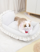 Disassembly washing dog nest cat nest princess bed Yorkshire cute warm teddy small dog Fangwo four seasons universal