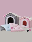 Indoor dog nest house type pet nest four seasons universal heating and breathable cloth cats and dog hut pet supplies