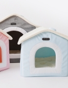 Indoor dog nest house type pet nest four seasons universal heating and breathable cloth cats and dog hut pet supplies