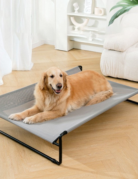 Pet dogs marching bed summer breathable elevated dog bed moisture -proof removable medium large dogs common