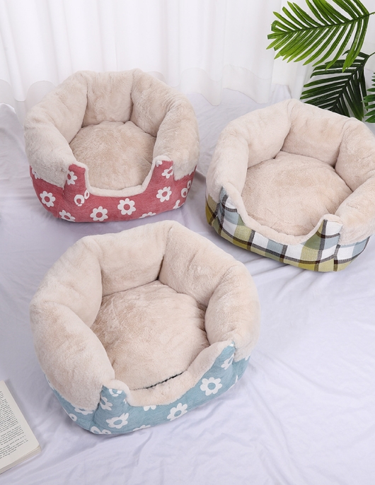 Pet nest Little Rabbit Mao three -dimensional cat nest blocking the dog's nest lace sofa nest deep sleep universal nest