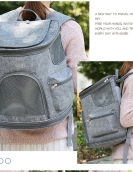 Cat backpack can be folded and breathable cat bag out bags to carry cat outdoor travel small shoulder dog bag