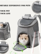 Cat backpack can be folded and breathable cat bag out bags to carry cat outdoor travel small shoulder dog bag