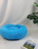 Long plush oval -shaped deep sleeping winter warmth, thick pet dog cat nest dog pad