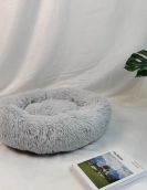 Long plush oval -shaped deep sleeping winter warmth, thick pet dog cat nest dog pad