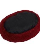 Long plush oval -shaped deep sleeping winter warmth, thick pet dog cat nest dog pad