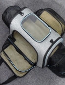 Multi -sided pet expansion bag breathable can fold the cat backpack to go out and portrayed the cat bag large capacity