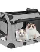 Pet car dog cage in the large dog nest handbags large capacity of large capacity, two cat outdoor folding pet bags