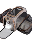 Pet bags out Portable bag breathability can expand the hand -randable cat bag large capacity Two small cats out of the backpack