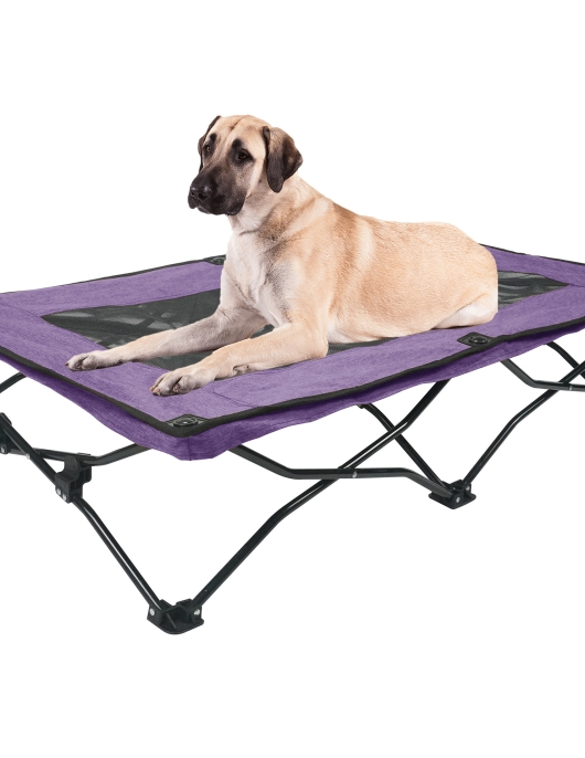 Outdoor folding pet dog marching bed Summer elevated dog bed moisture -proof mid -large dogs are easy to store