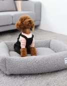 Gouwn large, medium -sized dog nests in winter moisture -proof warmth and short velvet fur square dog nest pet nest pads