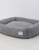 Gouwn large, medium -sized dog nests in winter moisture -proof warmth and short velvet fur square dog nest pet nest pads