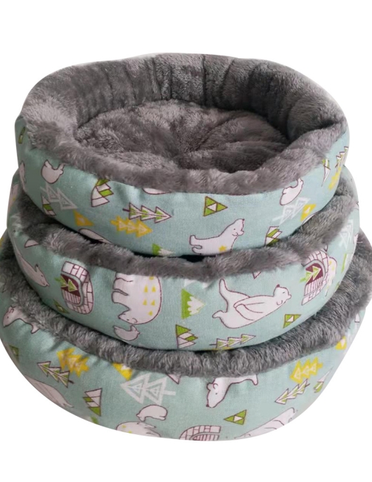 Little round nest cat and dog four seasons universal warmth, comfortable, cute skin -friendly Arctic velvet Shu cotton velvet