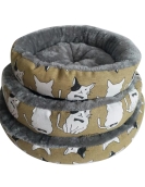 Little round nest cat and dog four seasons universal warmth, comfortable, cute skin -friendly Arctic velvet Shu cotton velvet