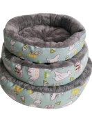 Little round nest cat and dog four seasons universal warmth, comfortable, cute skin -friendly Arctic velvet Shu cotton velvet