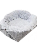 Car pet nest cat nest pet cushion dual -use dog nest cat pad long plush cat mattress