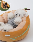 Avocado pet nest Cat cat puppy mattress in winter pet warming supplies deep sleep soft cat nest