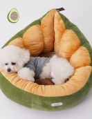 Avocado pet nest Cat cat puppy mattress in winter pet warming supplies deep sleep soft cat nest