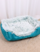 Cat's nest long plush two -in -one pet cushion cat bed small dog nest pad cat products