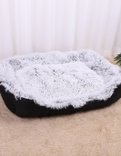 Cat's nest long plush two -in -one pet cushion cat bed small dog nest pad cat products