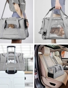 Cat bag out bags can be carried by air -breathable car pet bags and folding pet bags Multifunctional cat pet bags