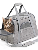 Cat bag out bags can be carried by air -breathable car pet bags and folding pet bags Multifunctional cat pet bags