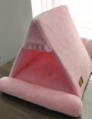 Beautiful velvet dog house pet tent comfortable tent -type foldable and lying pet dog nest cat nest