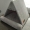 Gray beautiful velvet triangle pet tent 