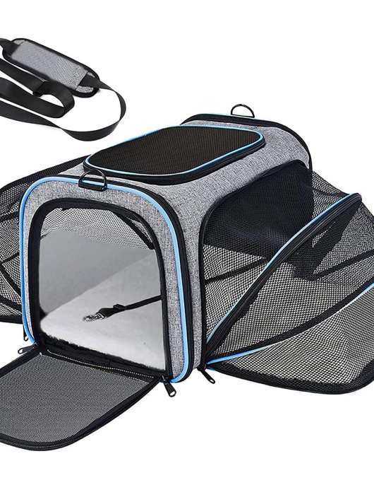 Cat bag out of the handheld pet bag can be folded and expanded pet backpack breathable cat cage cat backpack