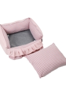 Lace plaid sofa four -corner pet nest cat nest small dog four seasons universal mats pet supplies