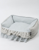 Lace plaid sofa four -corner pet nest cat nest small dog four seasons universal mats pet supplies