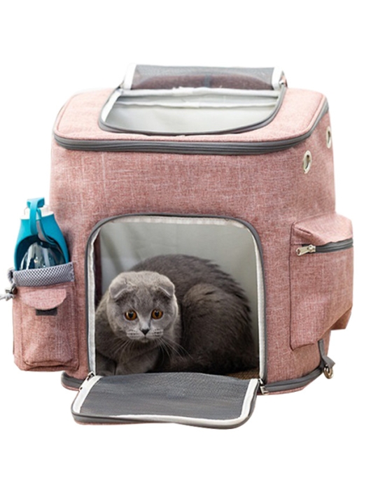 Cat backpack breathable can be folded cat bag out bags Portable cat outdoor travel back shoulder dogs out bag