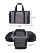 Extended pet bags on all sides to go out portable bags, foldable handbags, large capacity, two cat car bags