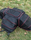 Extended pet bags on all sides to go out portable bags, foldable handbags, large capacity, two cat car bags