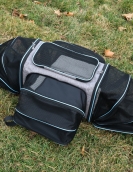 Extended pet bags on all sides to go out portable bags, foldable handbags, large capacity, two cat car bags