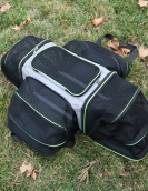 Extended pet bags on all sides to go out portable bags, foldable handbags, large capacity, two cat car bags